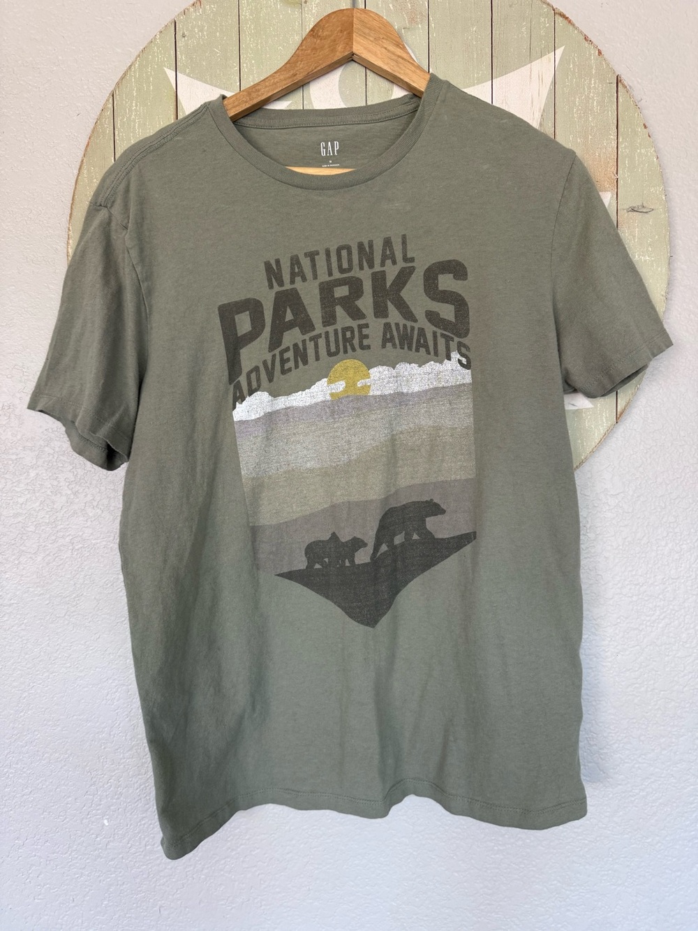 Gap cotton medium mountain graphic tee national parks